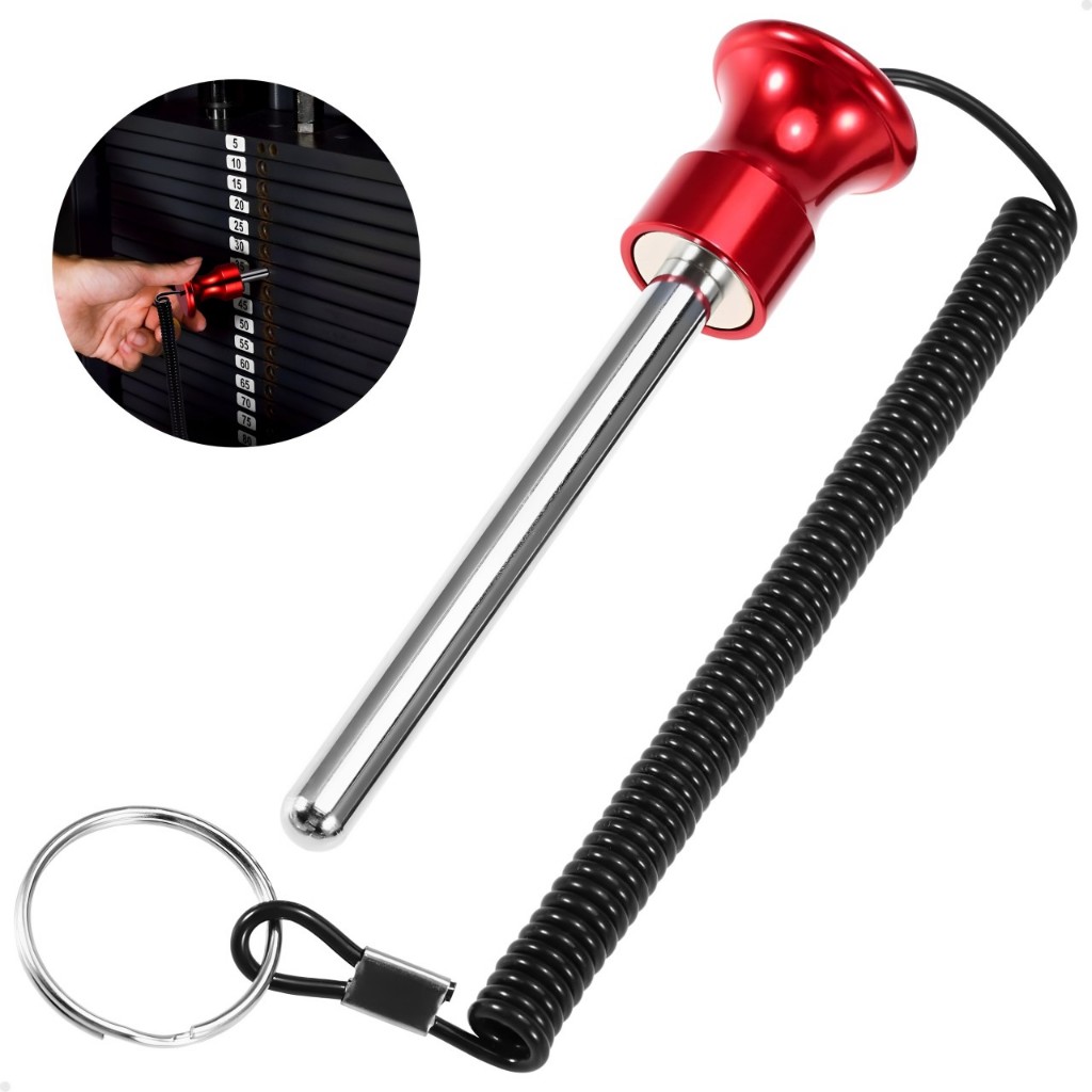Pino De Carga Premium Aluminio Magnetico Graduação Peso Academia 5/16 Fitness