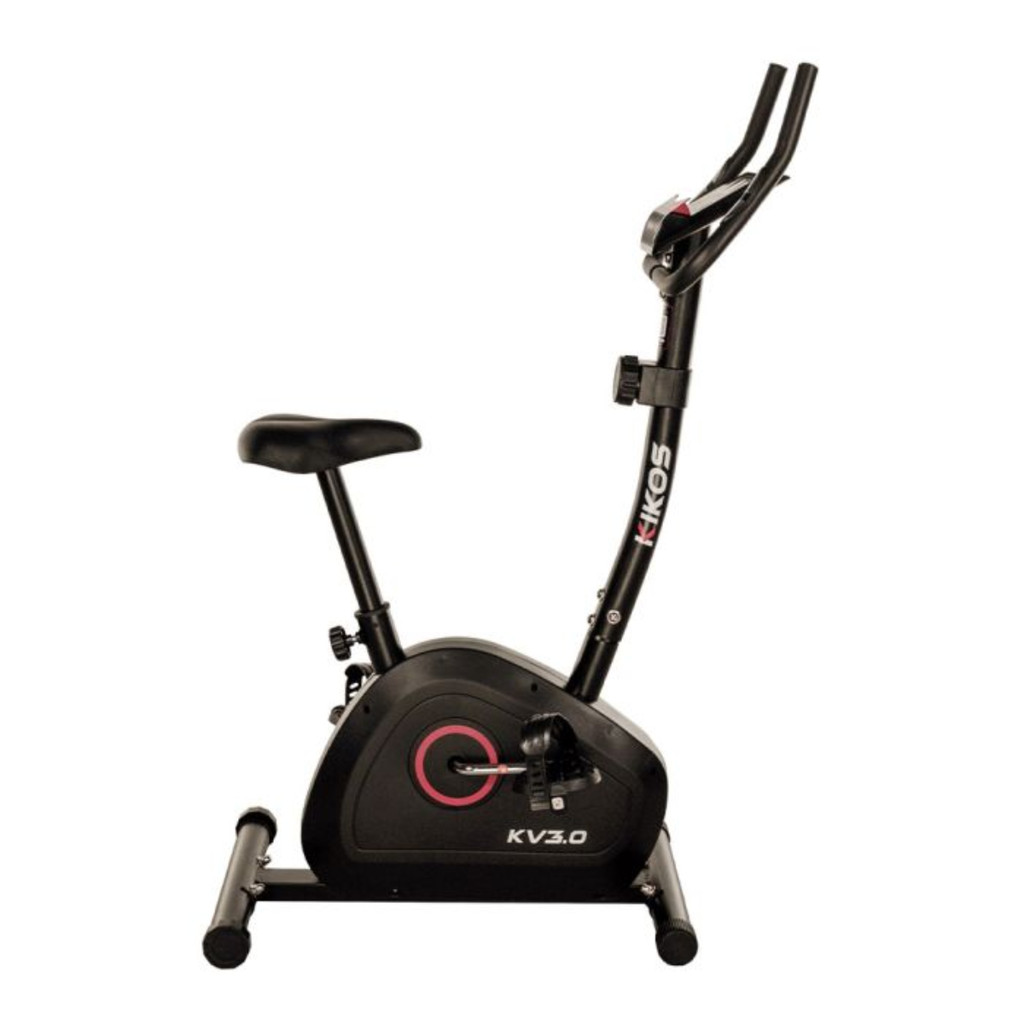 BICICLETA ERGOMÉTRICA KIKOS KV3.0 PRETA MAGNÉTICA 8 NIVEIS