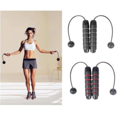 Corda de Pular Invisível Magnética Sem Fio Fitness Exercício