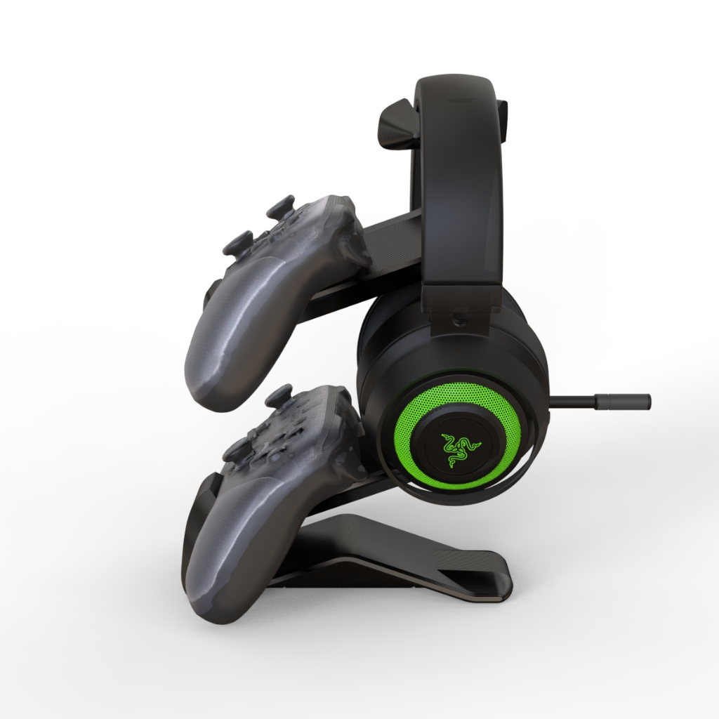 Suporte 2 Controles Headset Mesa Xbox Nintendo Switch Pro