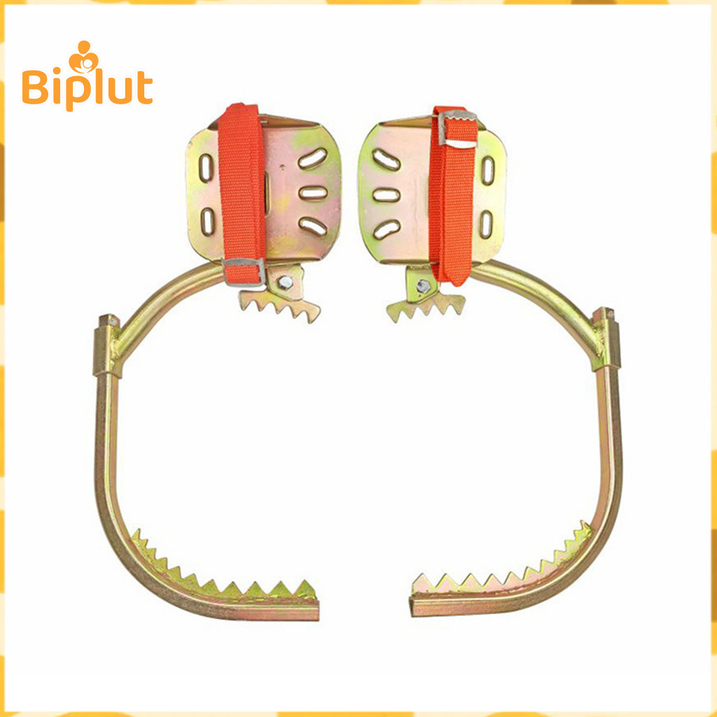 Pole Climbings Spike Tree Climbing Device Adjustable Spikes with Saw Teeth – Non-slip Electrician Shoes for Safe Picki