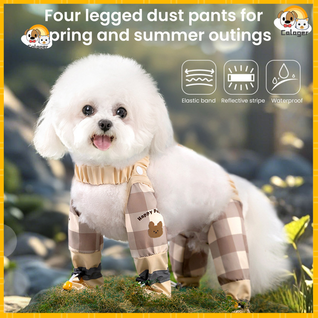 Claw Protection Dog Shoes Reflective Dust Pants Waterproof Leggings Full Leg Dust-proof Adjustable Pet for Seasons Outdo