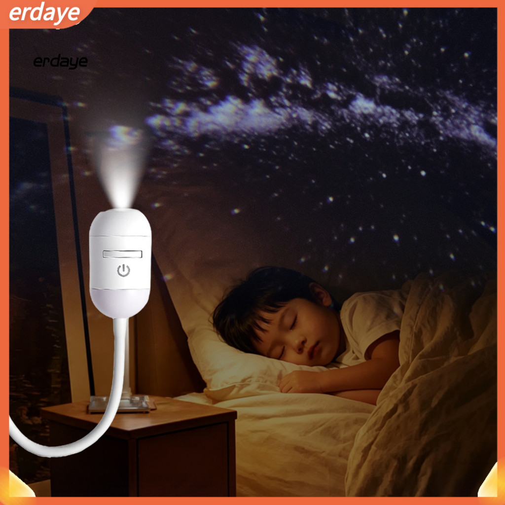 2-in-1 Star Projector Night Light with Usb Mini Led Starry Sky Ceiling Wall Lamp 360° Rotating Galaxy for Bedroom Kids