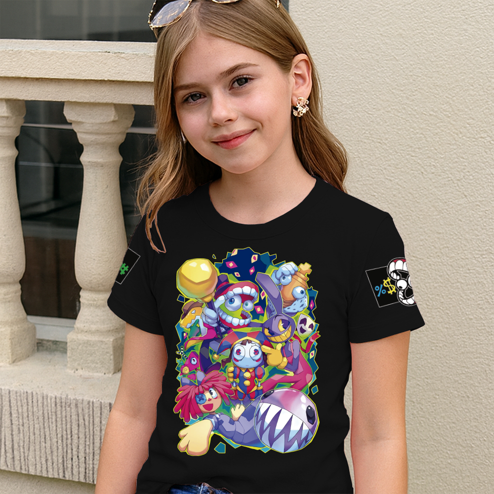 Camiseta Feminina T-shirt Blusa Estampado Digital Circus 100% Algodão Premium Do Tamanho 2 ao GG