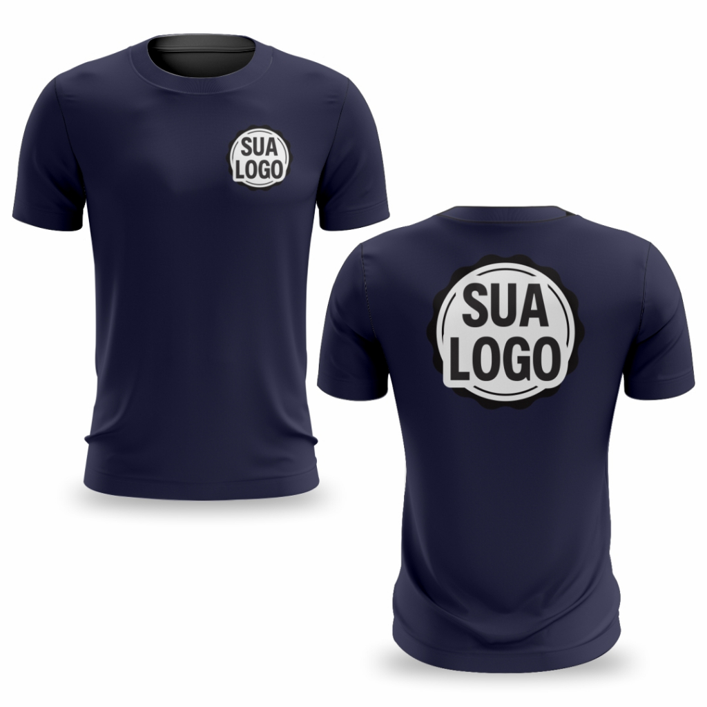 Kit 5 Camisetas Masculinas Femininas Personalizadas Com Logo Uniforme Sublimação Digital