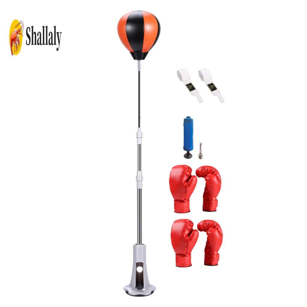 Standing Punching Bag with Stand Adjustable Boxing Reaction Speed Ball – Indoor for Kids Adults Home Gym Fitness Train
