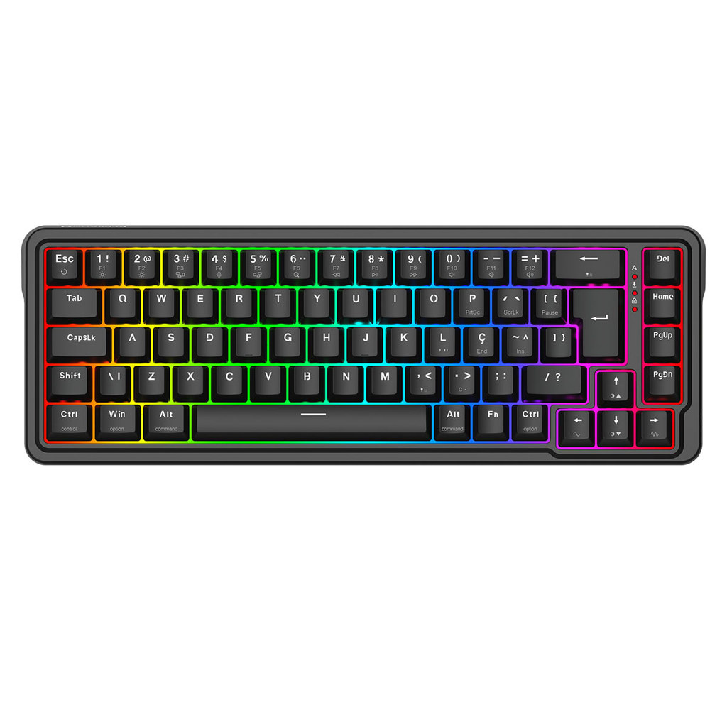 TECLADO MAGNETICO GAMER NOVA RGB SWITCH ULTRAMAG LINEAR REDRAGON PRETO K709RGB-M
