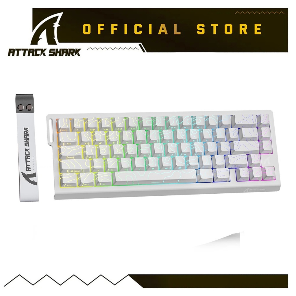 ATTACK SHARK X68 HE Rapid Trigger Keyboard Magnetic Switch,60% Wired 8KHz Magnetic Keyboard With 0.01mm RT Accuracy