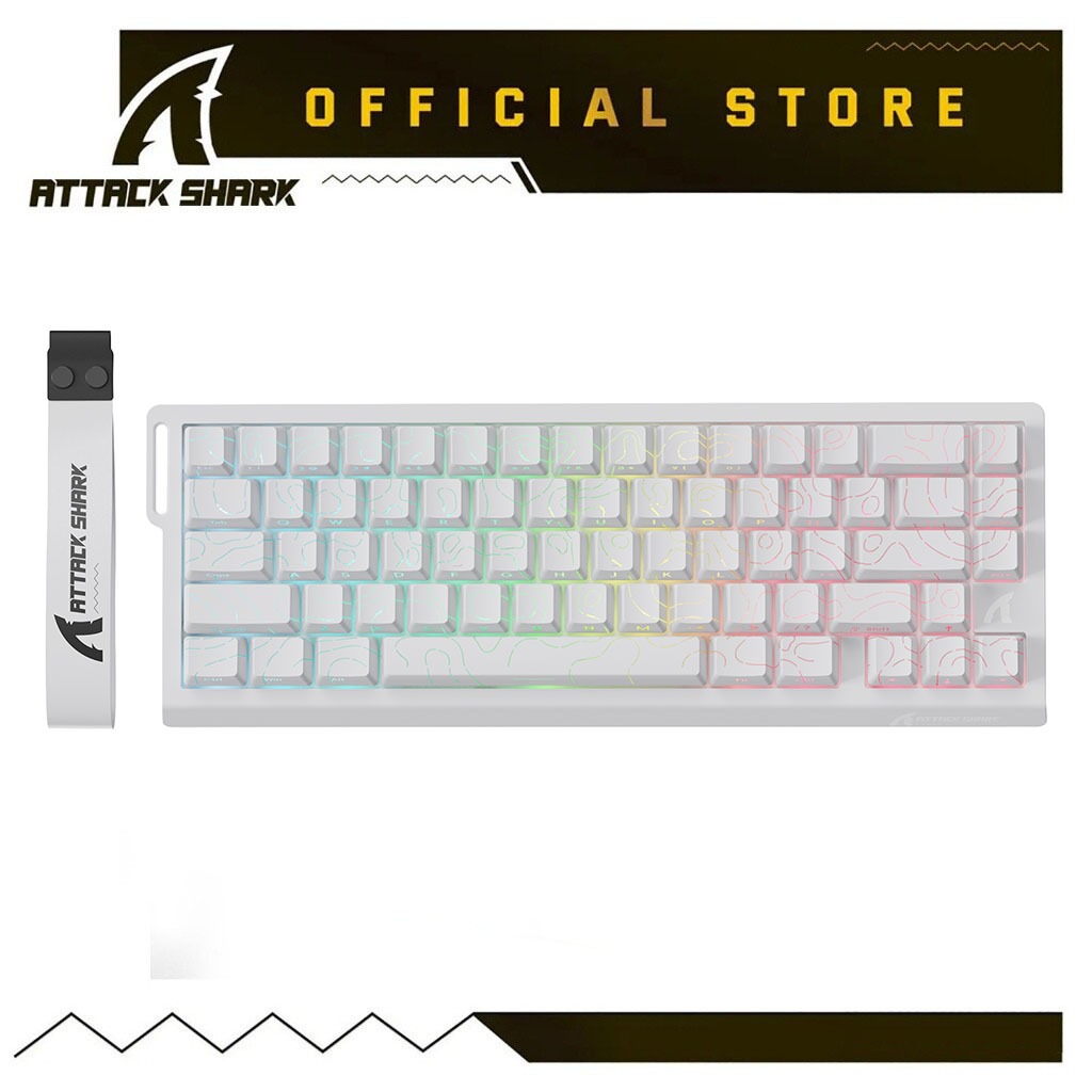 ATTACK SHARK X68PRO HE Wireless Rapid Trigger Keyboard Magnetic Switch 60% Tri-Mode Wireless 8KHz Magnetic Keyboard