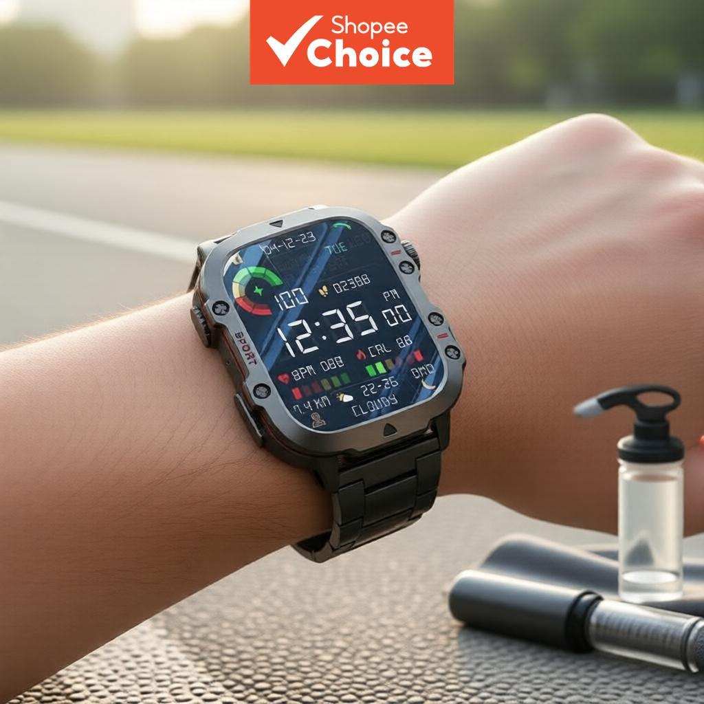 Relógio Inteligente 2026 Q11 com Chamadas Bluetooth, Relógio Esportivo e Monitor de Frequência Cardíaca
