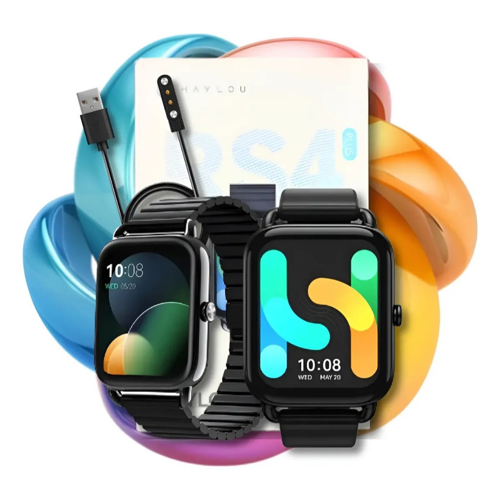 Smartwatch Haylou RS4 Plus com Bluetooth 5.1 Tela AMOLED 1.78