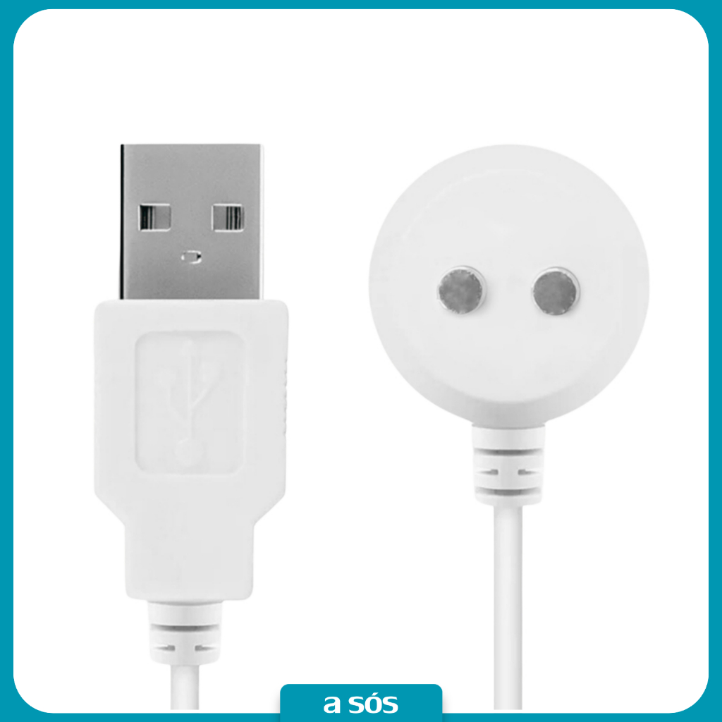 Cabo Carregador Indução Magnético Toys Usb Polos de 3 mm