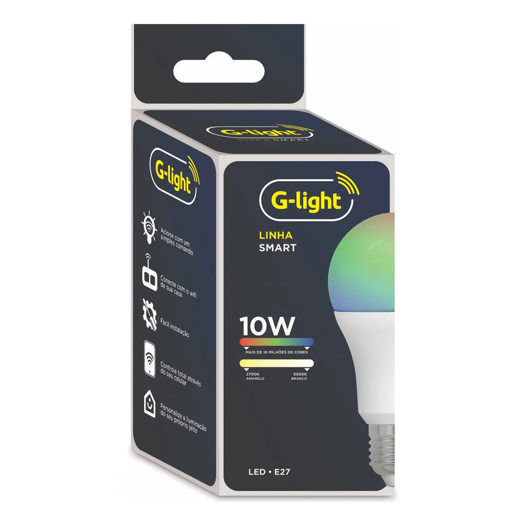 Lâmpada Smart Led A60 10w Rgbw Autovolt G-light