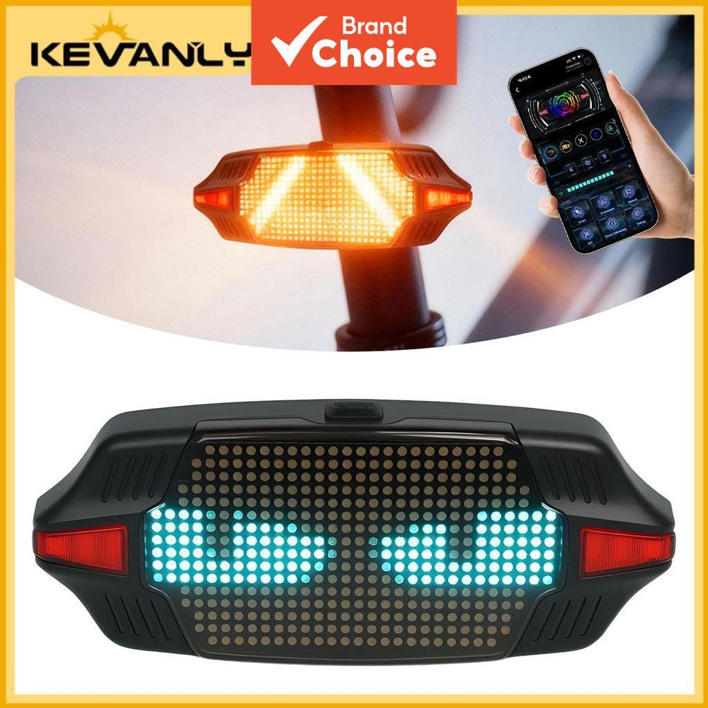 Kevanly 2pcs BLUETOOTH App Control Smart Bike LED Light Brake Sensing Lâmpada De Advertência Traseira Para Bicicleta Mot