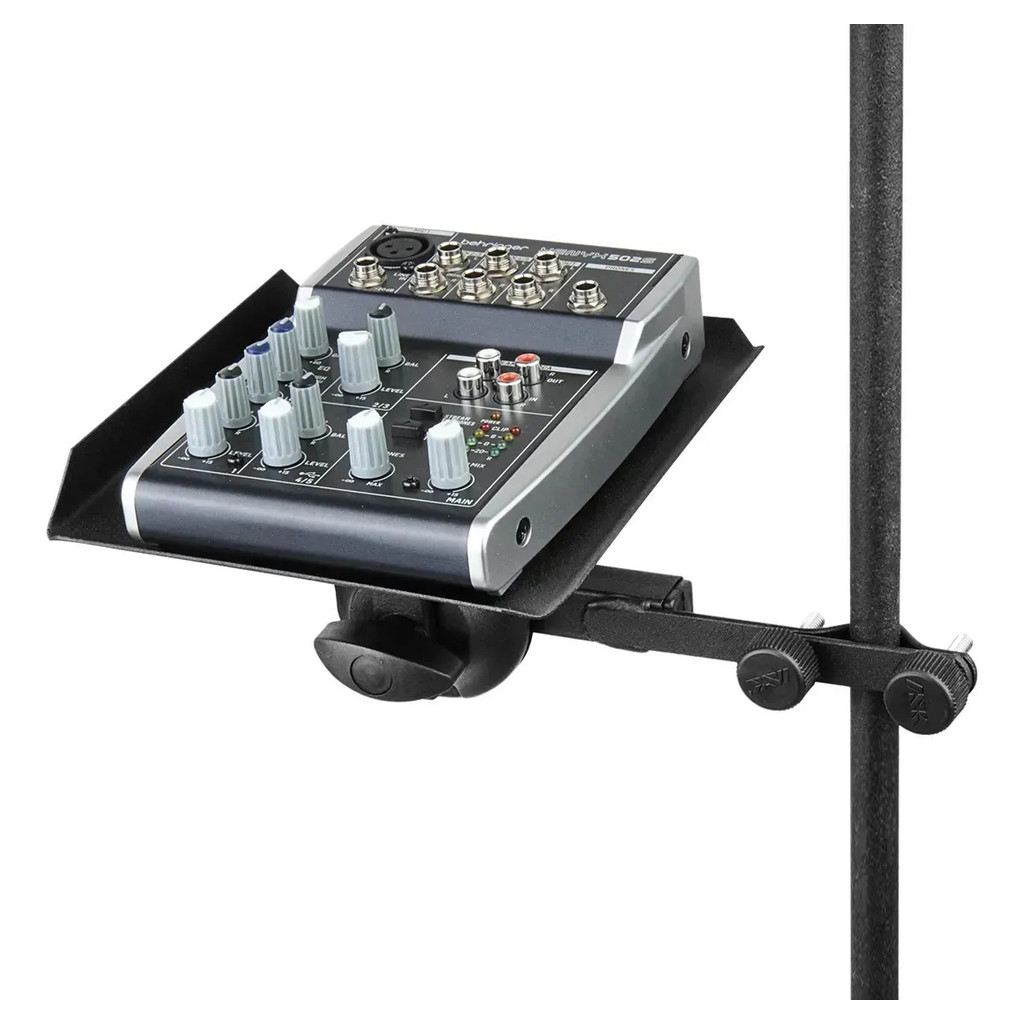 Suporte Universal Clamp Bandeja para Pedestal Microfone Apoio Tablet Smartphone Trava Dupla 🎤
