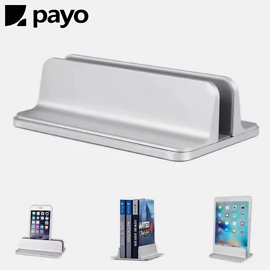 Suporte De Mesa Alumínio Vertical Ajustável Para Notebook Tablet e Smartphone LAY-L3