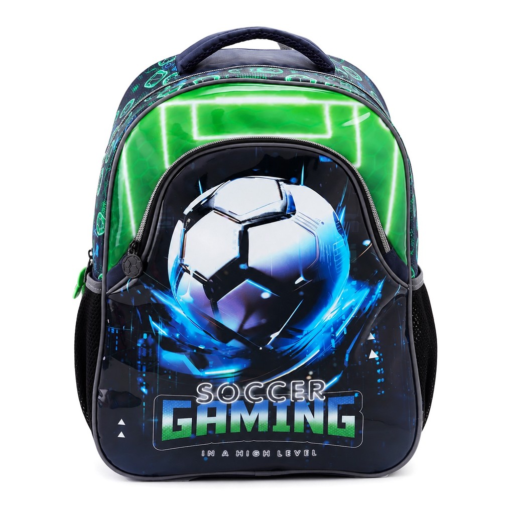 Mochila Infantil Escolar Futebol Basquete Gaming Bola Costas Porta-Garrafa MI43310 - Seanite
