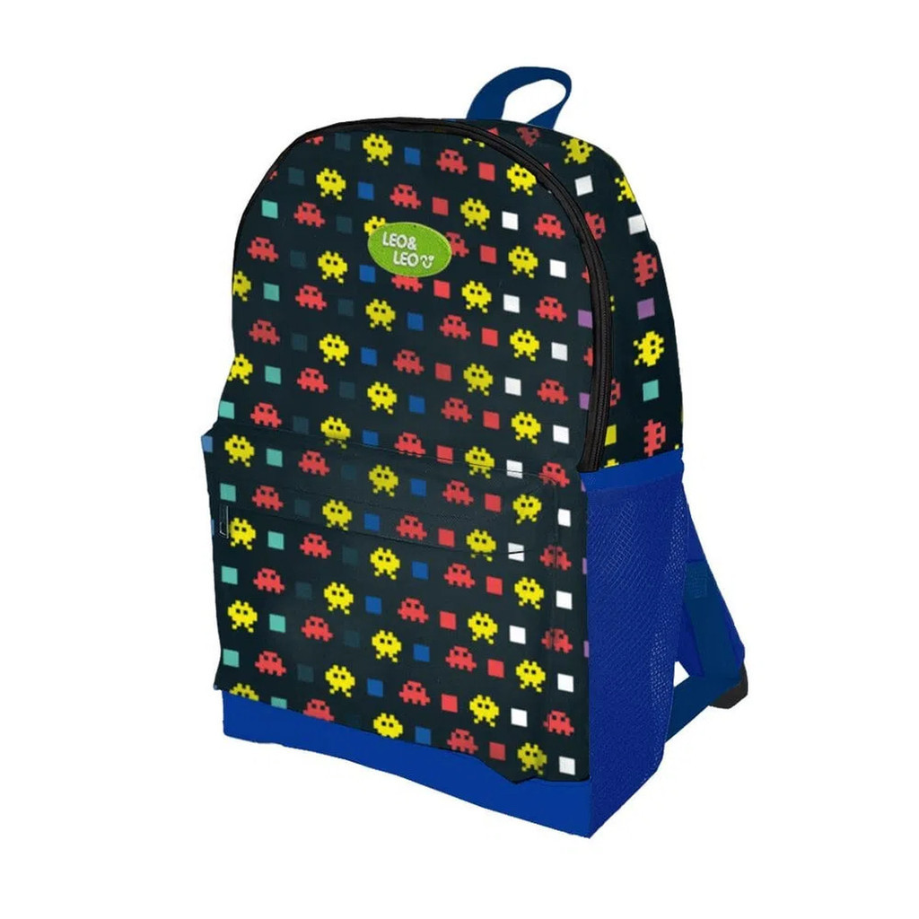 Mochila de Costas Grande Gaming Azul - LEONORA