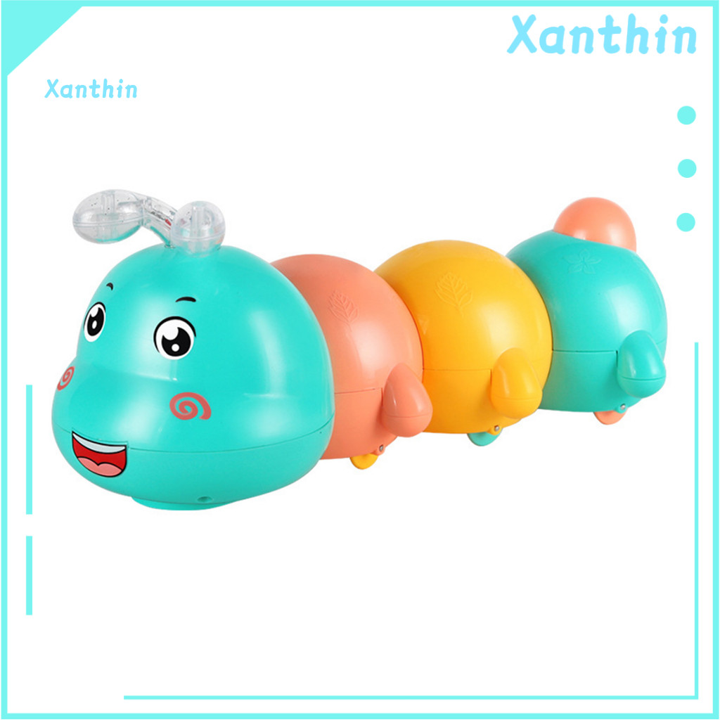 Electric Caterpillar Toy Battery Operated Magnetic with Led Lights and Music – Crawling Musical Toddler for Boys for T