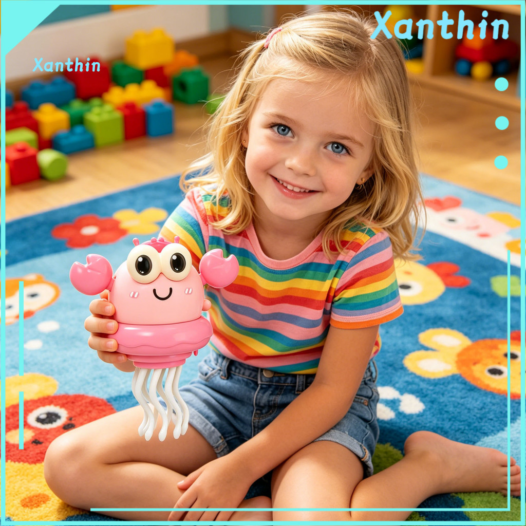 Dancing Toy Electric Crab with Led Lights Music Obstacle Avoidance – Cartoon Musical for Toddlers Boys Girls Fun Educa