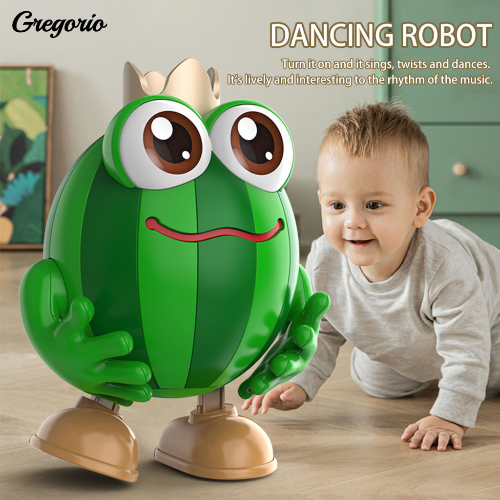 Educational Robot Toy Prince Watermelon Electric Dancing with Music Led Lights – Walking Musical for Toddlers Boys Gir