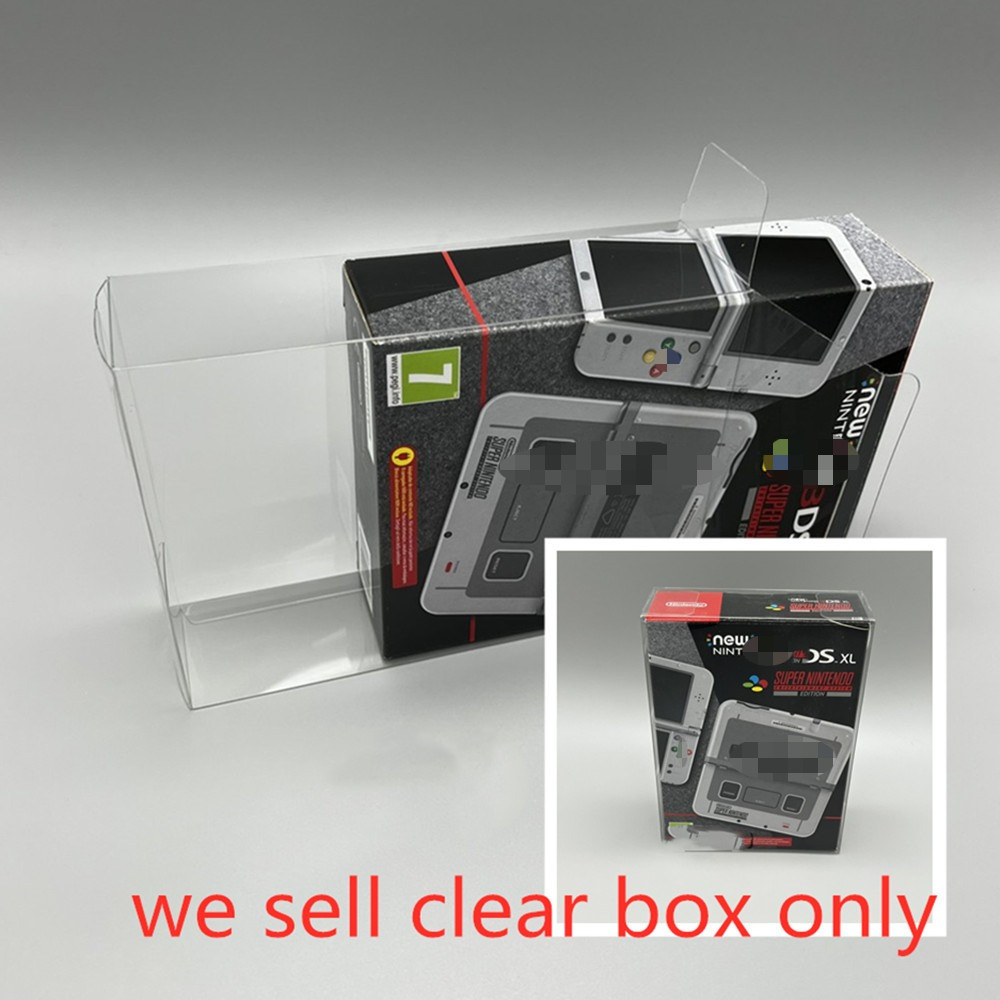 1 Pçs Claro PET Protetor Caixa De Armazenamento Caso Escudo Compatível Com Nintendo Novo 3DS XL Edição Europeia Jogo Exp