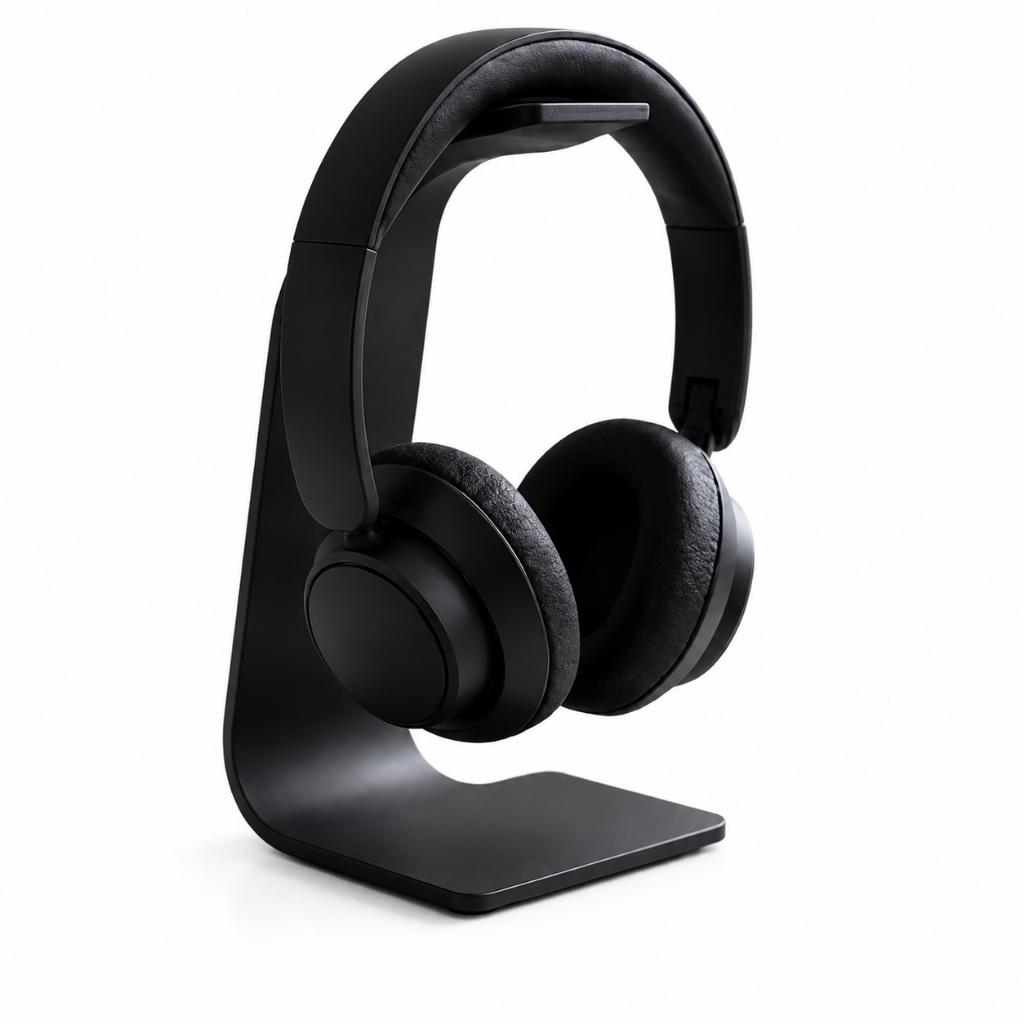Suporte para Headset Gamer e Home Office | Organizador de Mesa Ergonômico | Base Antiderrapante.