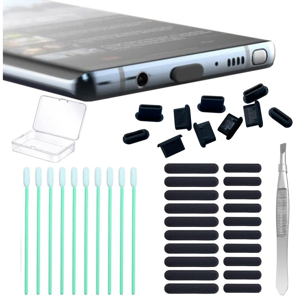 USB C Dust Plug, USB C Port Cover Phone Speaker Cover,for iPhone 15,16,17 Galaxy S24-S20, Pixel, MacBook, iPad, Switch &
