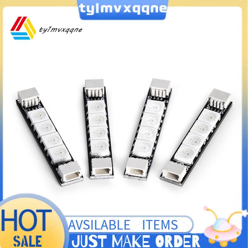 4 Pcs RGB 5V Armlight 2812 Braço Programável LED Luz Para RC FPV Racing Freestyle Drone Quadricóptero