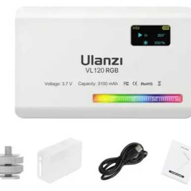 Ulanzi Vl120 Rgb Mini Led Video Light 2500k-9000k Cor da estrutura Branco 220V