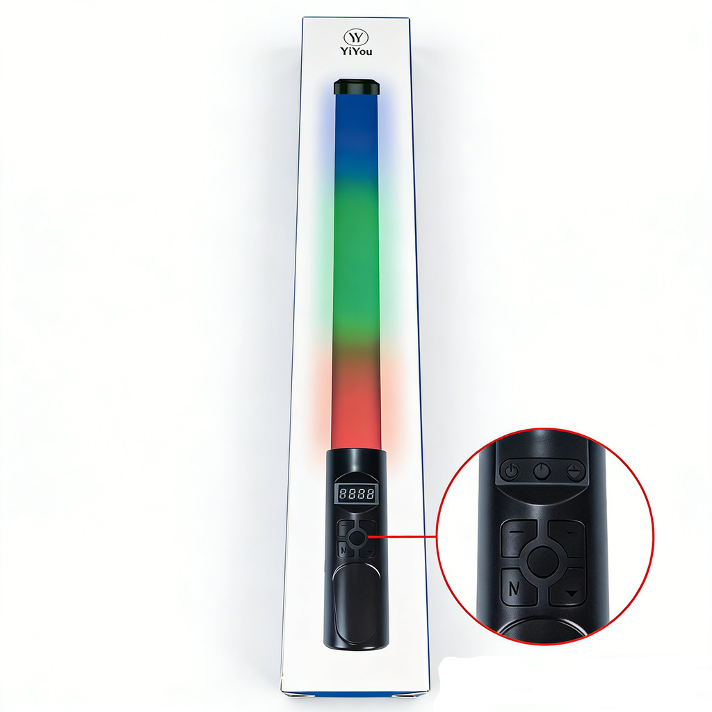 Bastão de Luz LED RGB YiYou YY-61 Portátil Fotografia Vídeo