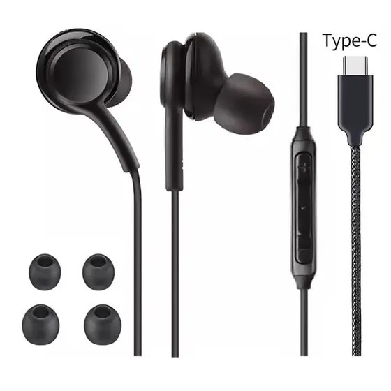 Fone De Ouvido Estéreo Usb-c Fone De Ouvido Usb Tipo C S20 Fe S21 fe S22+ S23 A53 A54 A73 A74 Edge