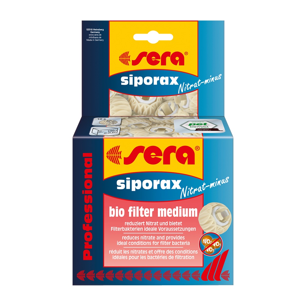 Sera Siporax Nitratt-Minus Professional 145g - Mídia Biológi