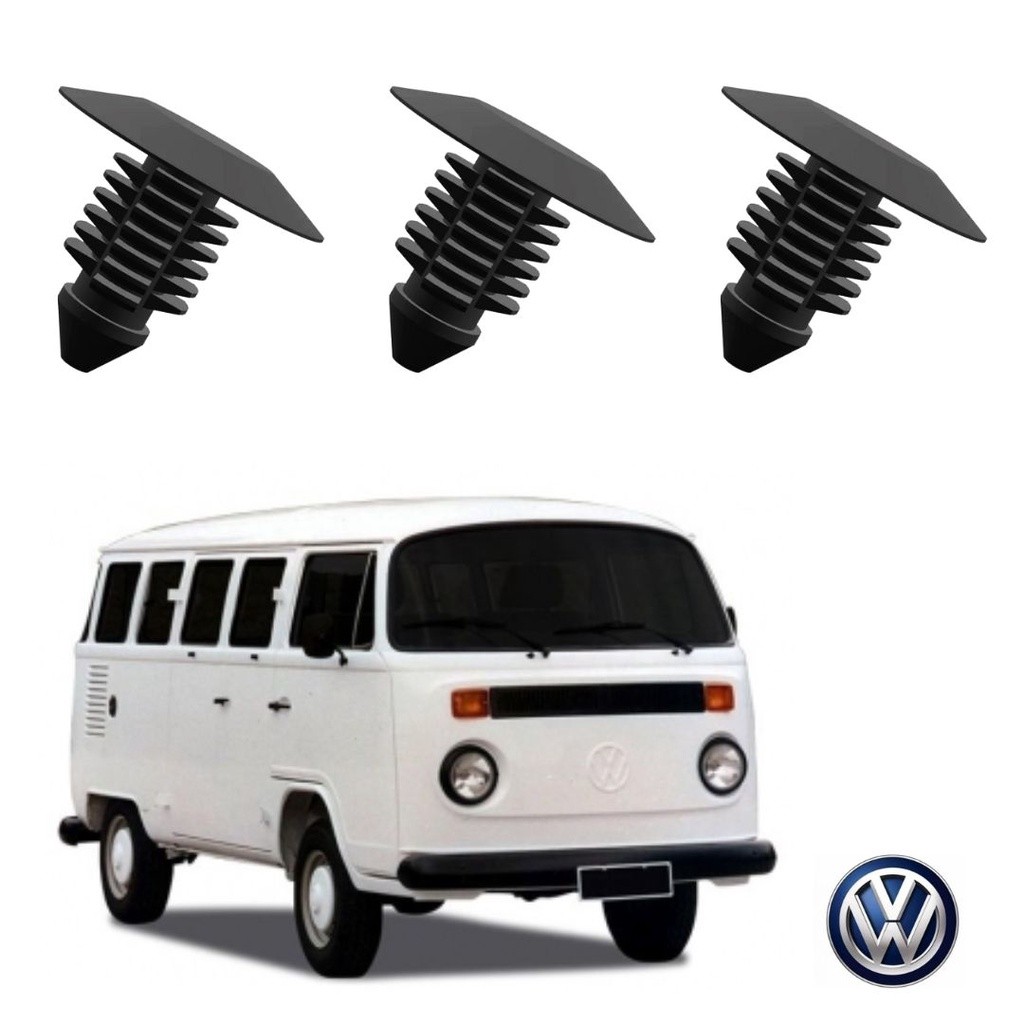 50 Presilhas Grampo Do Revestimento Da Porta Vw Kombi Premium