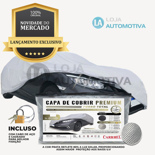 Capa Para Cobrir Carro Couro Titanium 100% Forrada Premium