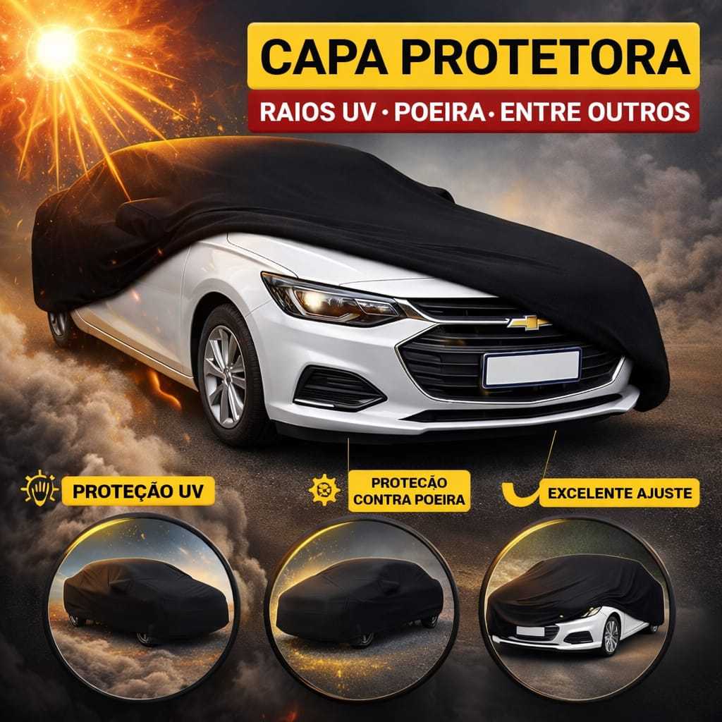 Capa de Carro em Tecido Helanca com Lycra Mega Proteção UV e Contra Riscos Premium Revestir
