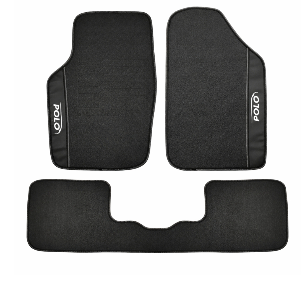 Tapete Polo Borracha Tapete Do Polo Tsi Preto Tapete Vw Polo 2003 a 2015 Impermeável Bordado