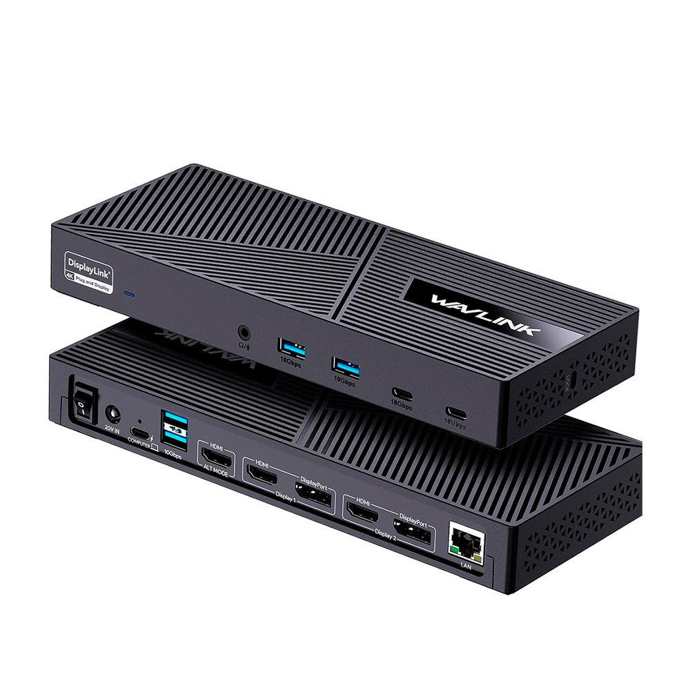 Wavlink Docking Station 3 Monitores USB-C PD-130W 10Gbps