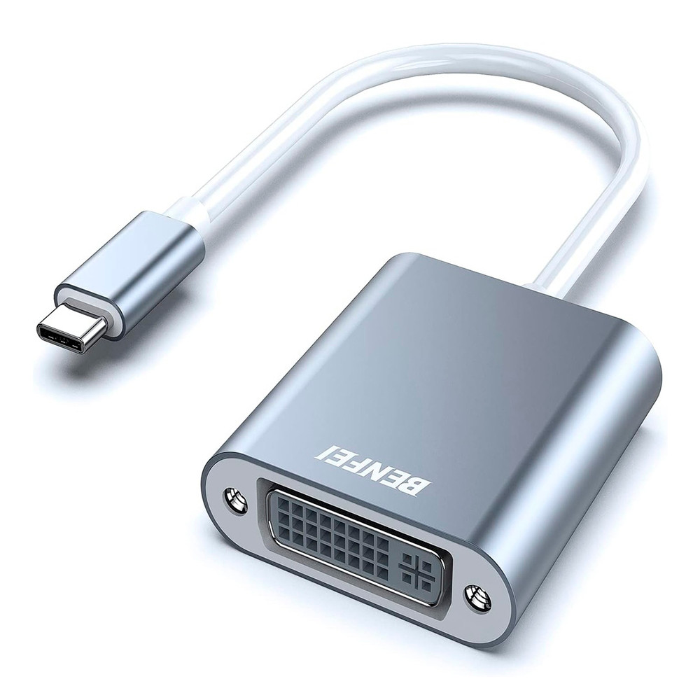 Benfei Adaptador Usb Tipo C Para Dvi 1080p Monitor Cinza