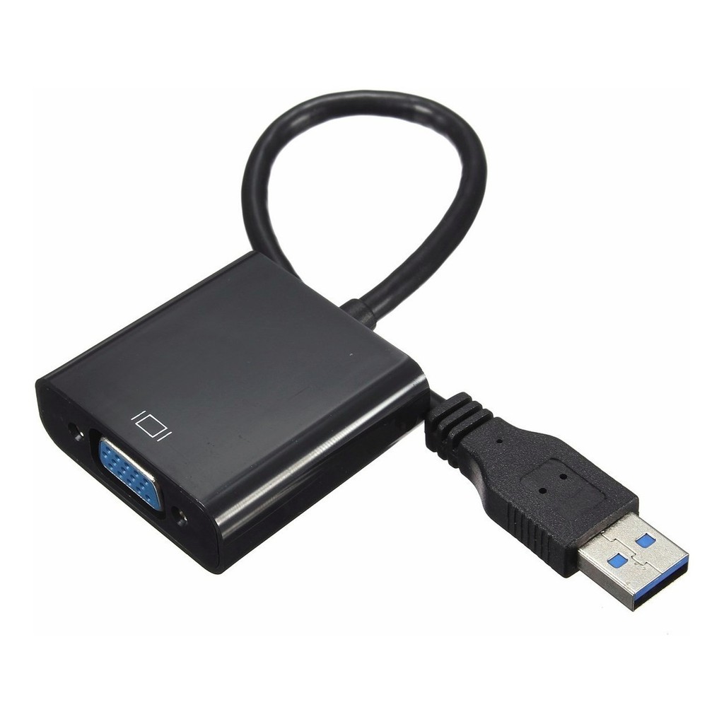 CABO CONVERSOR ADAPTADOR USB X VGA MONITOR MULTITELAS PC