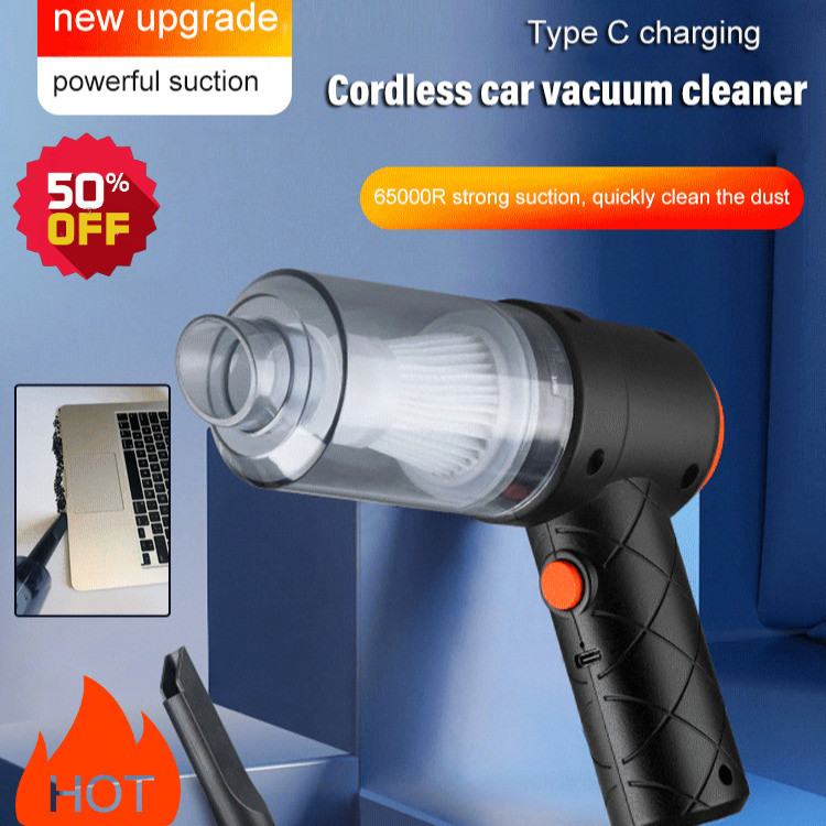 [Mini e Compacto] Blowing suction allinone vacuum cleaner, home car mini wireless handheld vacuum cleaner/Aspirador Sem