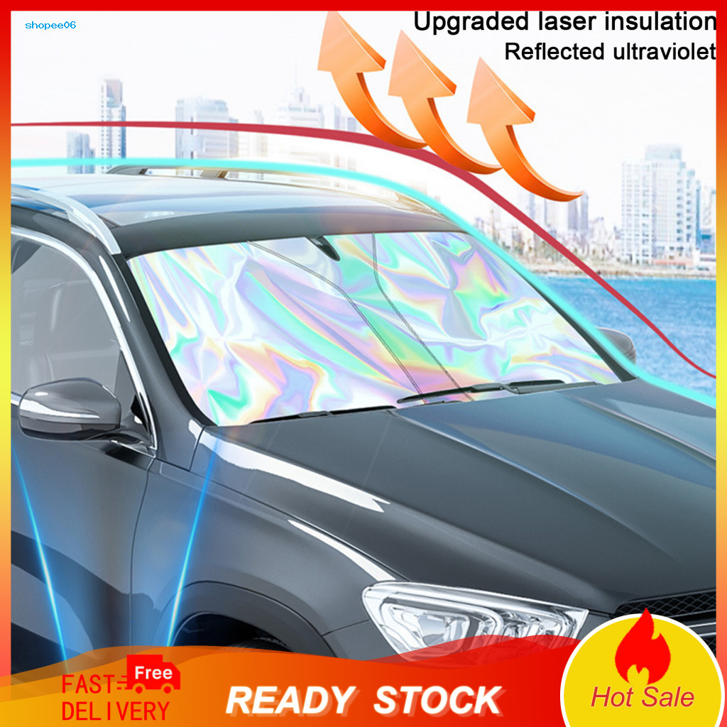 Sun Shade Cover Vehicle Uv Shield Car Windshield Protection Foldable Front Window Sunshade Easy to Install Heat Blocker