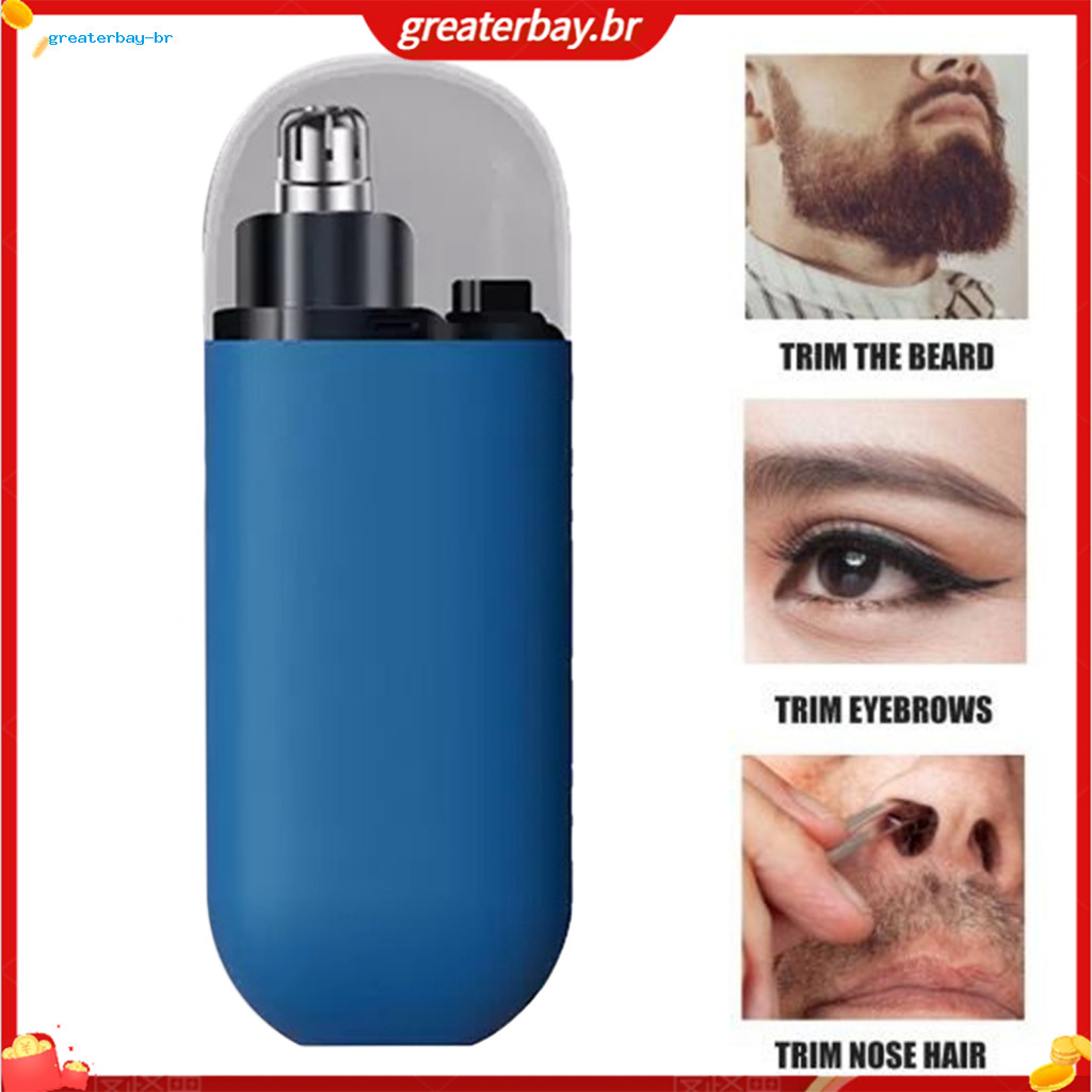 Portable Nose Trimmer Rechargeable Cordless Hair for Men Women – Painless Ear Clipper Professional Grooming Tool for S