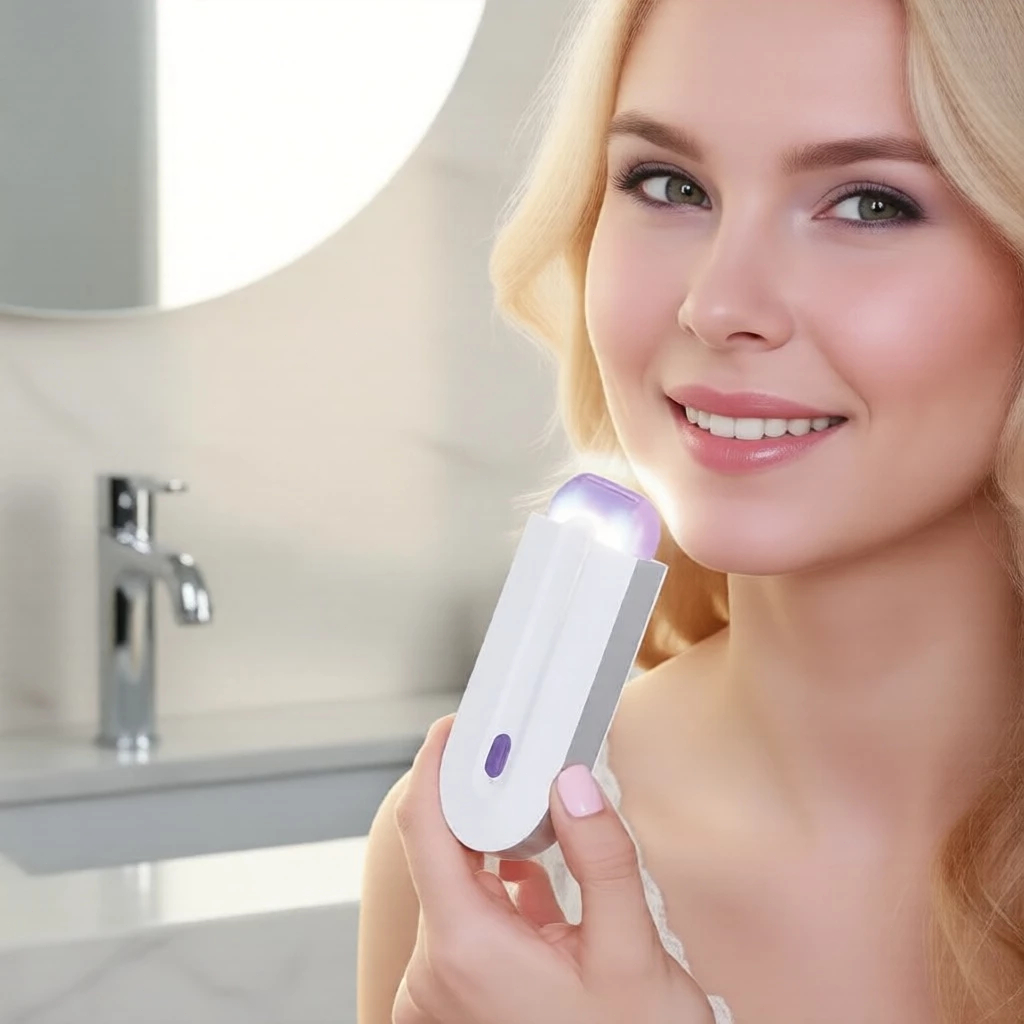 4-in-1 Rechargeable Epilator for Women: Face, Underarms, Legs and Bikini Line, Painless and Portable