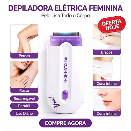 Rechargeable Electric Epilator for Women Full Body Hair Removal Glow & Go