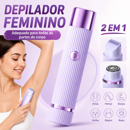 Rechargeable Electric Epilator for Women, Double Blade Epilator, Local Delivery, Smooth and Painless Glow & Go