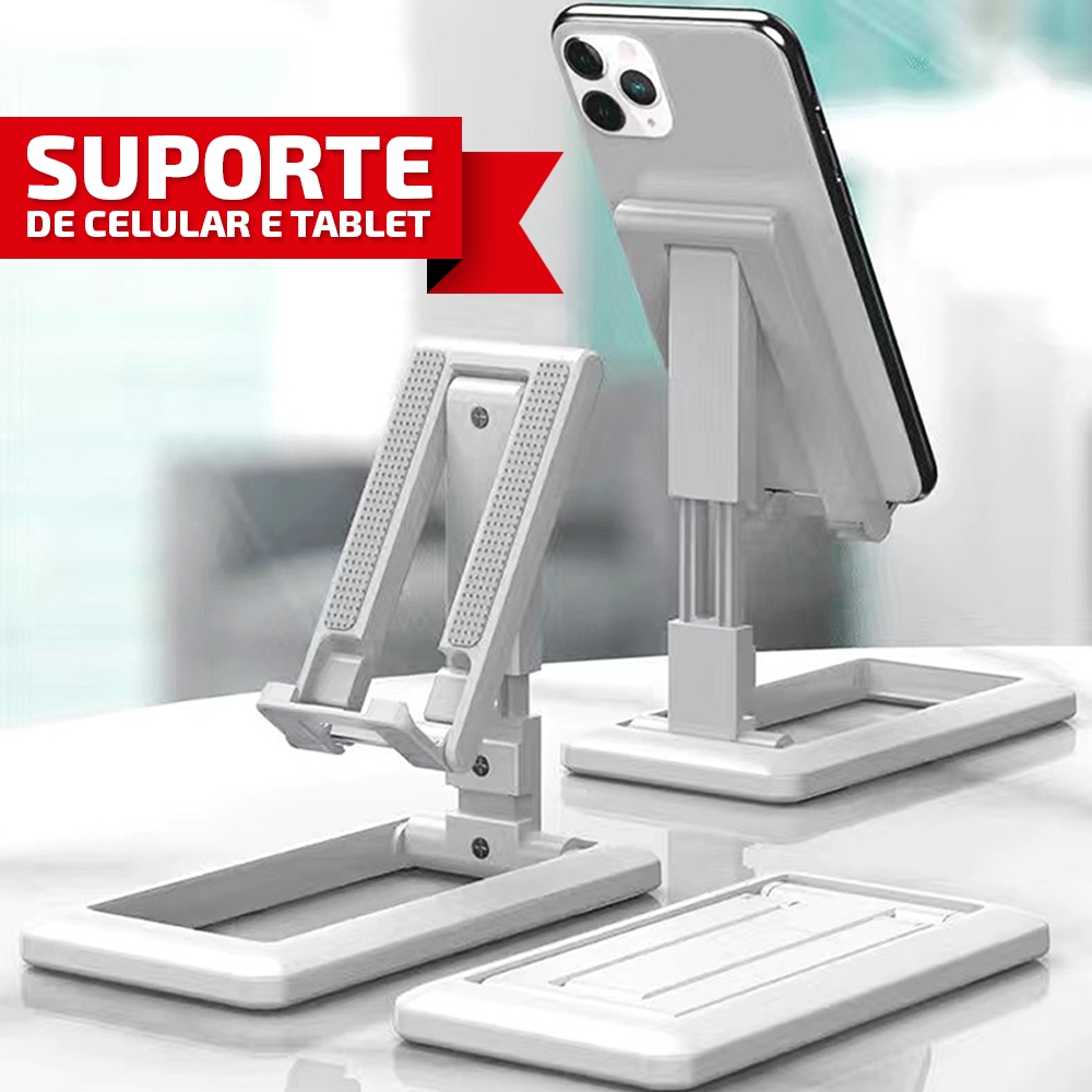 Suporte Celular Smartphone Tablet Video Fotos Selfie Mesa Ajustável Flexível Portátil Tripé 360°