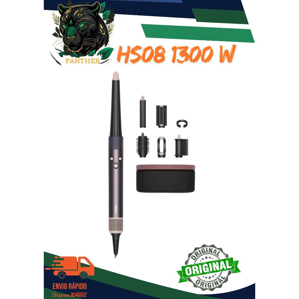 Modelador Airwrap I.D. HS08 1300W 220V Bluetooth Estilo Profissional Cabelo Cacheado e Liso