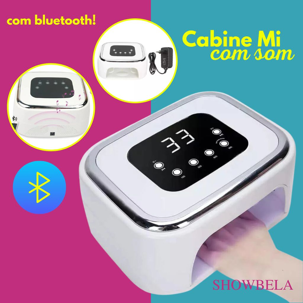 Cabine Mi Led 99W Com Alto-Falante Bluetooth De Unhas