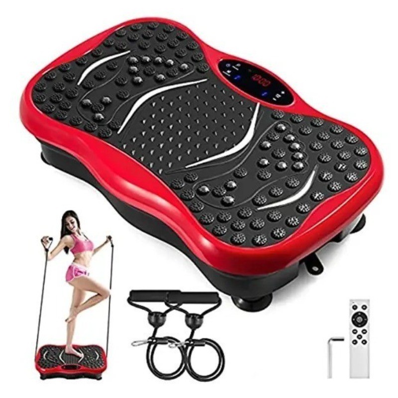 Plataforma vibratória para redução de gordura, ajuste de 99 velocidades, com controle remoto e função Bluetooth (tensão